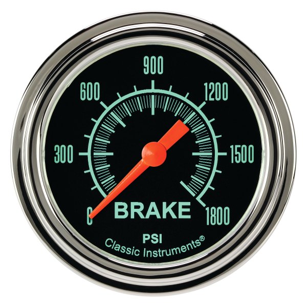 Classic Instruments® - G-Stock Series 2-5/8" Brake Pressure Gauge, 1800 psi