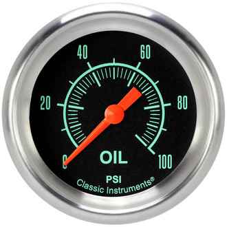 Classic Instruments® - G-Stock Series 2-5/8" Oil Pressure Gauge, 100 psi