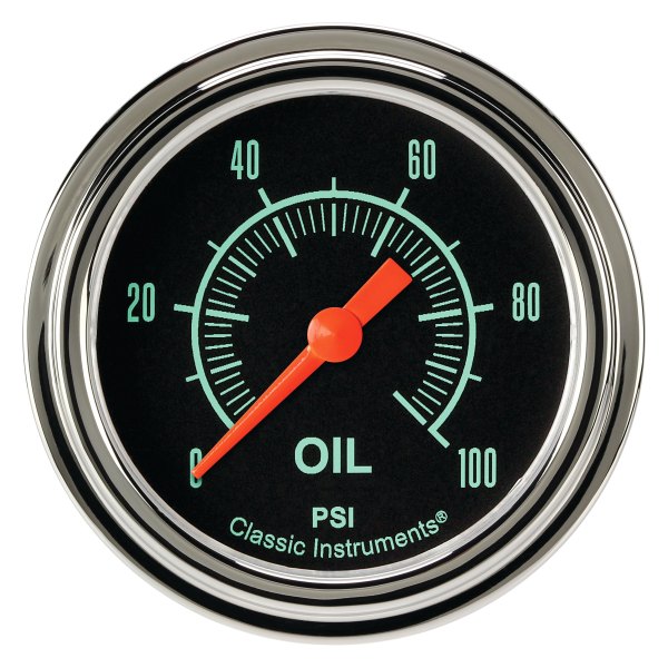 Classic Instruments® - G-Stock Series 2-5/8" Oil Pressure Gauge, 100 psi