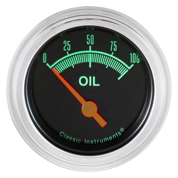 Classic Instruments® - G-Stock Series 2-1/8" Oil Pressure Gauge, 100 psi