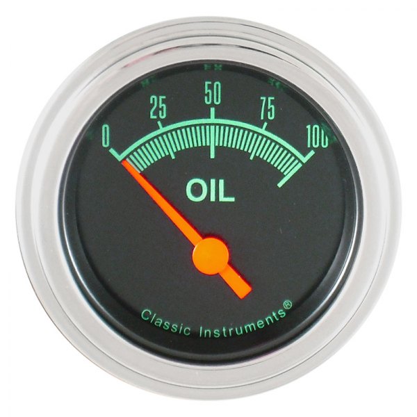 Classic Instruments® - G-Stock Series 2-1/8" Oil Pressure Gauge, 100 psi