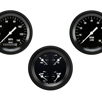 Classic Instruments® - Hot Rod Series 3-3/8" Custom 3-Gauge Set