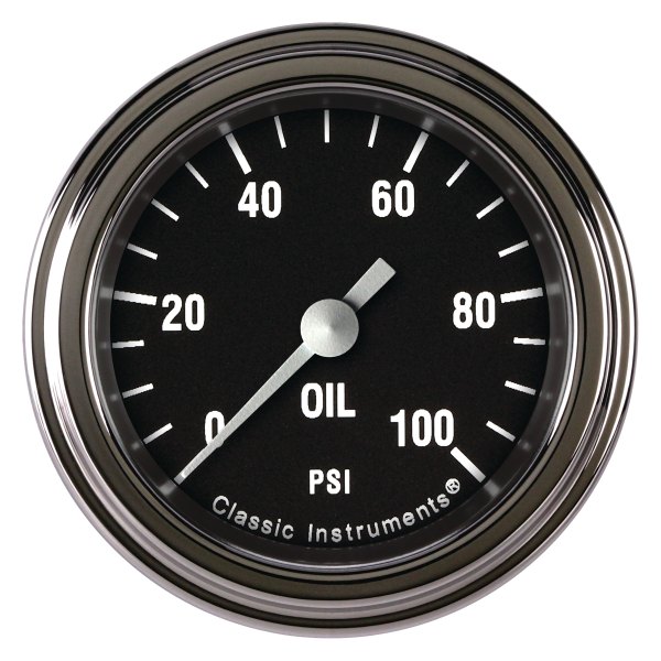 Classic Instruments® - Hot Rod Series 2-1/8" Oil Pressure Gauge, 100 psi