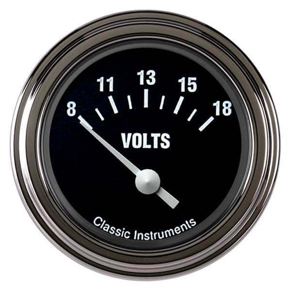 Classic Instruments® - Hot Rod Series 2-1/8" Voltmeter, 8-18 V