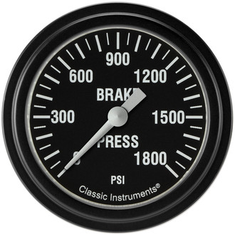 Classic Instruments® - Hot Rod Series Brake Pressure Gauge, 1800 psi