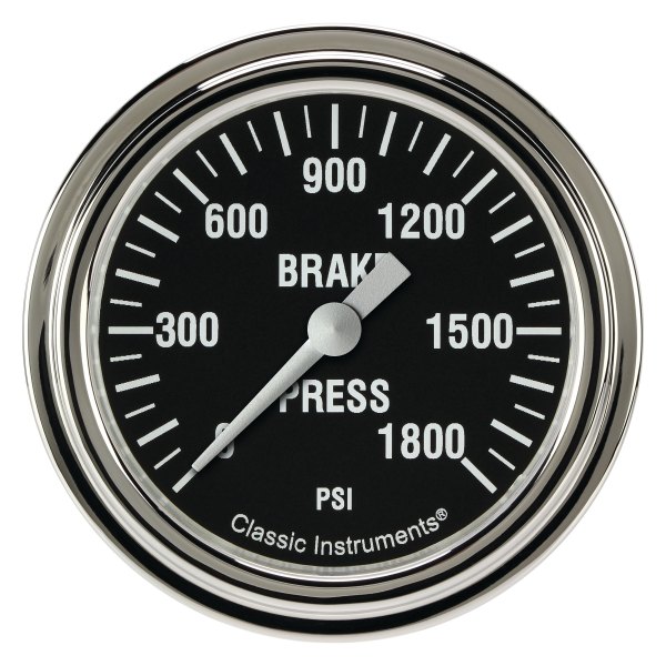 Classic Instruments® - Hot Rod Series 2-5/8" Brake Pressure Gauge, 1800 psi