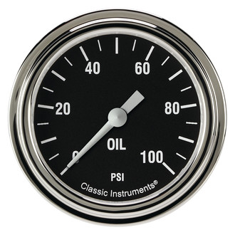 Classic Instruments® - Hot Rod Series Oil Pressure Gauge, 100 psi