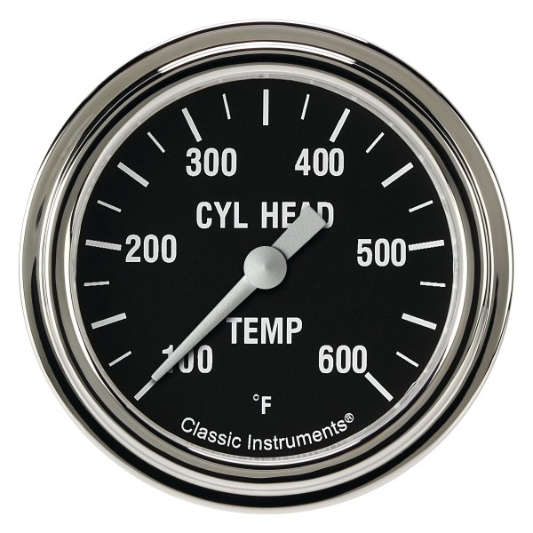 Classic Instruments® - Hot Rod Series 2-5/8" Cylinder Head Temperature Gauge, 100-600 F