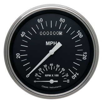 Classic Instruments® - Hot Rod Series 4-5/8" Speedtachular, 140 MPH, 8,000 RPM