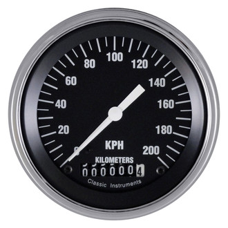 Classic Instruments® - Hot Rod Series 3-3/8" Speedometer, 200 KPH