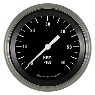 Classic Instruments® - Hot Rod Series 3-3/8" Tachometer, 6,000 RPM