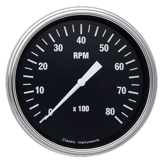 Classic Instruments® - Hot Rod Series 4-5/8" Tachometer, 8,000 RPM