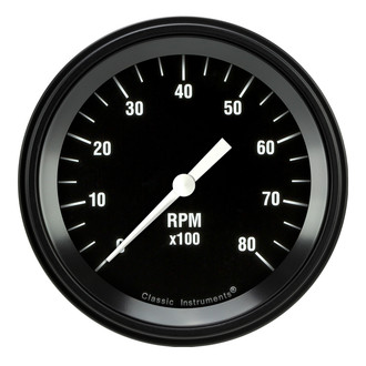Classic Instruments® - Hot Rod Series 3-3/8" Tachometer, 8,000 RPM