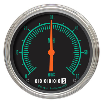 Classic Instruments® - G-Stock Series 3-3/8" Low Speed Speedometer, 60 MPH