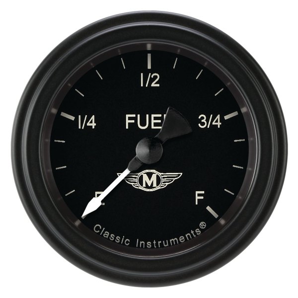 Classic Instruments® - Moal Bomber Series 2-1/8" Fuel Level Gauge, Programmable