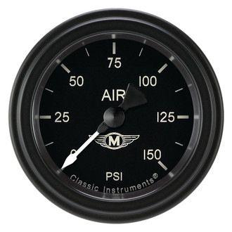 Classic Instruments® - Moal Bomber Series Air Pressure Gauge, 150 psi