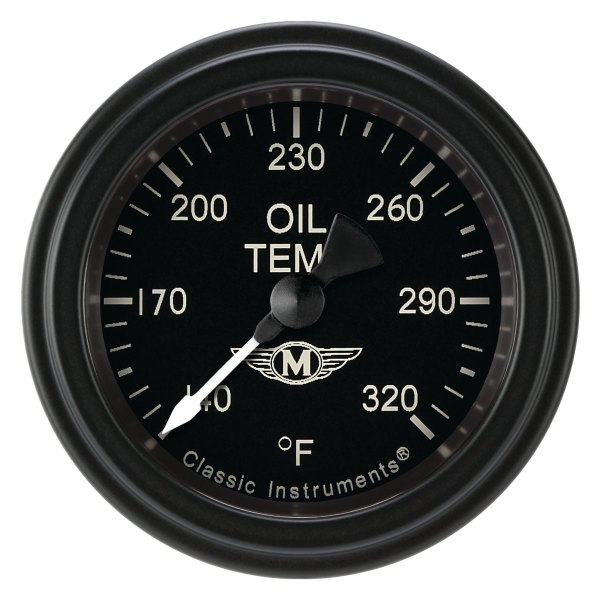 Classic Instruments® - Moal Bomber Series 2-1/8" Oil Temperature Gauge