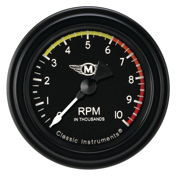 Classic Instruments® - Moal Bomber Series 2-1/8" Tachometer, 8,000 RPM