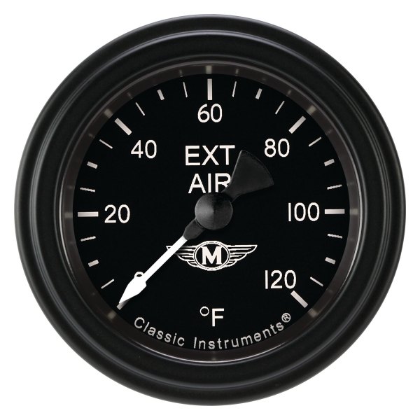 Classic Instruments® - Moal Bomber Series 2-1/8" Air Temperature Gauge, 120 F