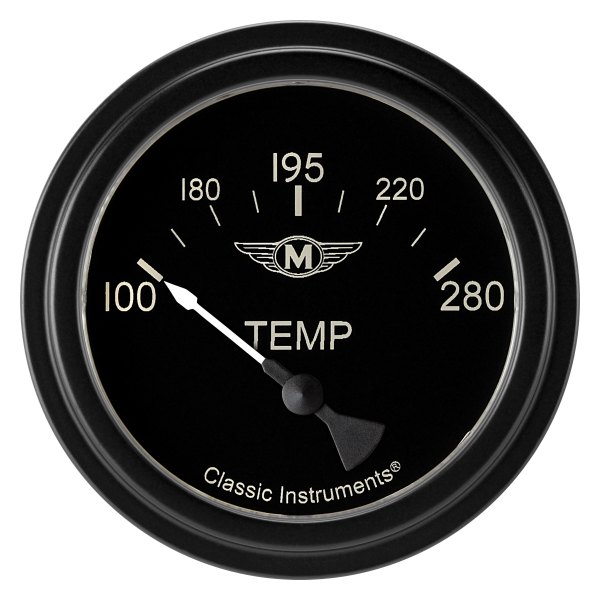 Classic Instruments® - Moal Bomber Series 2-5/8" Water Temperature Gauge
