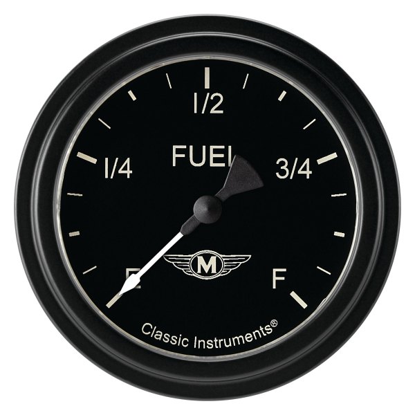 Classic Instruments® - Moal Bomber Series 2-5/8" Fuel Level Gauge, Programmable