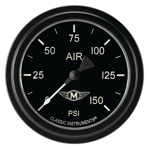 Classic Instruments® - Moal Bomber Series 2-5/8" Air Pressure Gauge, 150 psi