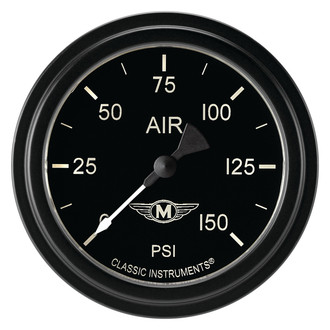 Classic Instruments® - Moal Bomber Series 2-5/8" Air Pressure Gauge, 150 psi