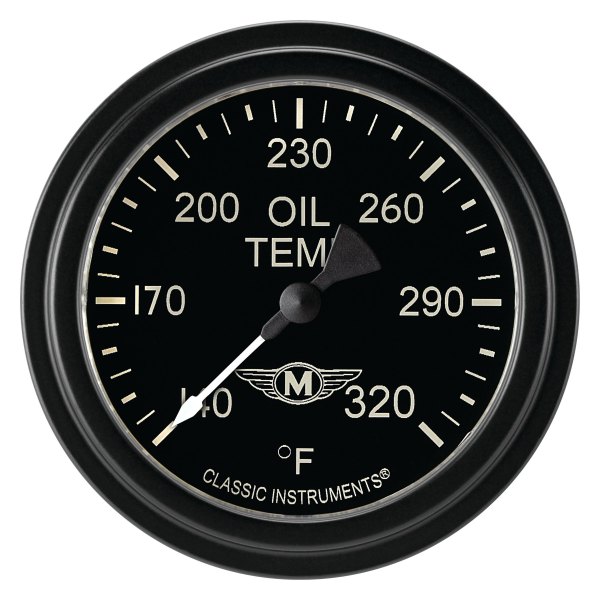 Classic Instruments® - Moal Bomber Series 2-5/8" Oil Temperature Gauge