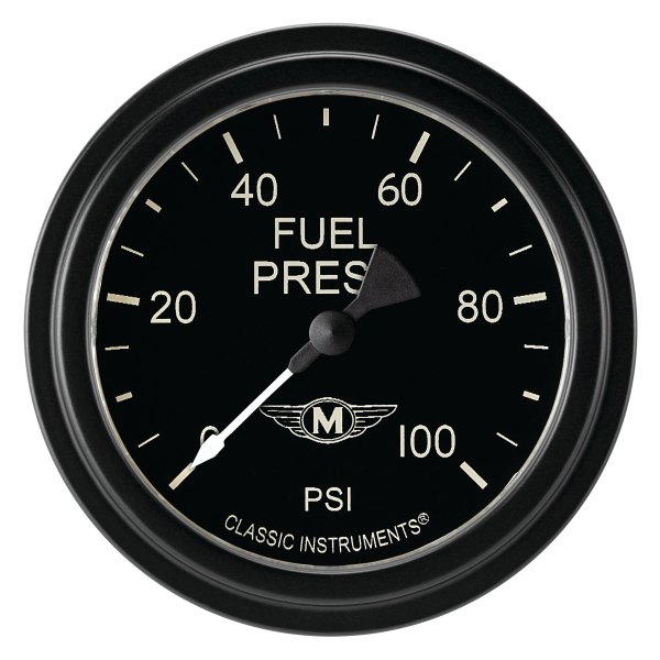 Classic Instruments® - Moal Bomber Series 2-5/8" Fuel Pressure Gauge, 100 psi