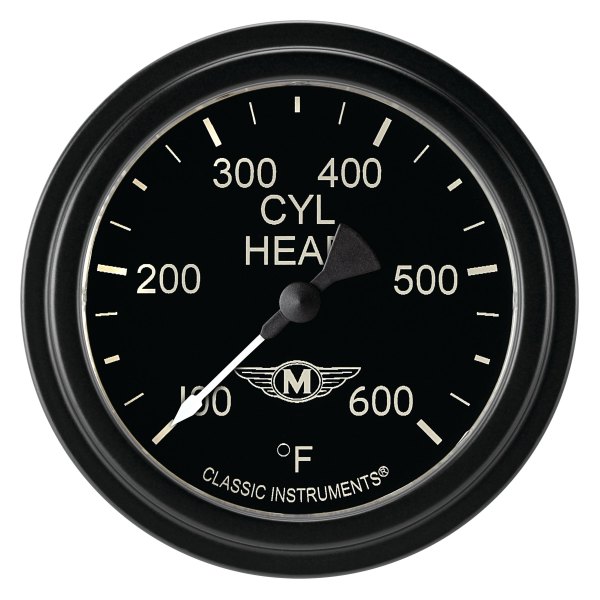 Classic Instruments® - Moal Bomber Series 2-5/8" Cylinder Head Temperature Gauge, 100-600 F