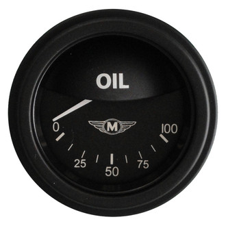 Classic Instruments® - Moal Bomber Series 2-1/8" Oil Pressure Gauge, 100 psi