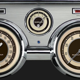 Classic Instruments® - Nostalgia VT Series 4-5/8" Direct Fit 5-Gauge Set