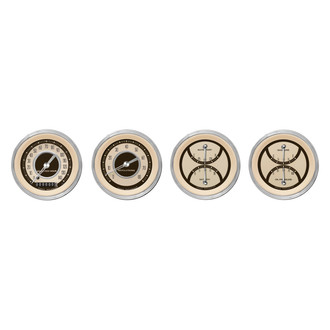 Classic Instruments® - Nostalgia VT Series 3-3/8" Custom 4-Gauge Set