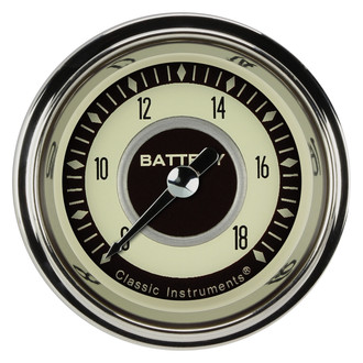 Classic Instruments® - Nostalgia VT Series 2-1/8" Voltmeter, 8-18 V