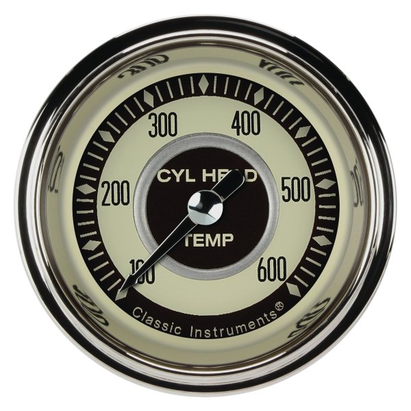 Classic Instruments® - Nostalgia VT Series 2-1/8" Cylinder Head Temperature Gauge, 100-600 F