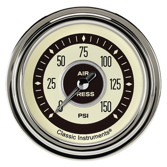 Classic Instruments® - Nostalgia VT Series Air Pressure Gauge, 150 psi