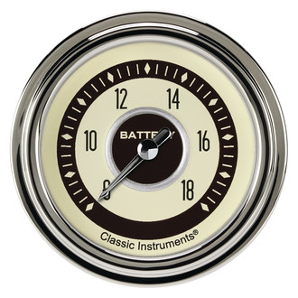 Classic Instruments® - Nostalgia VT Series 2-5/8" Voltmeter, 8-18 V