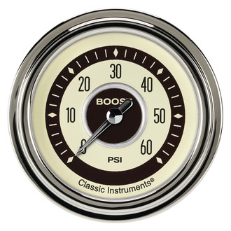 Classic Instruments® - Nostalgia VT Series 2-5/8" Boost Gauge, 60 psi
