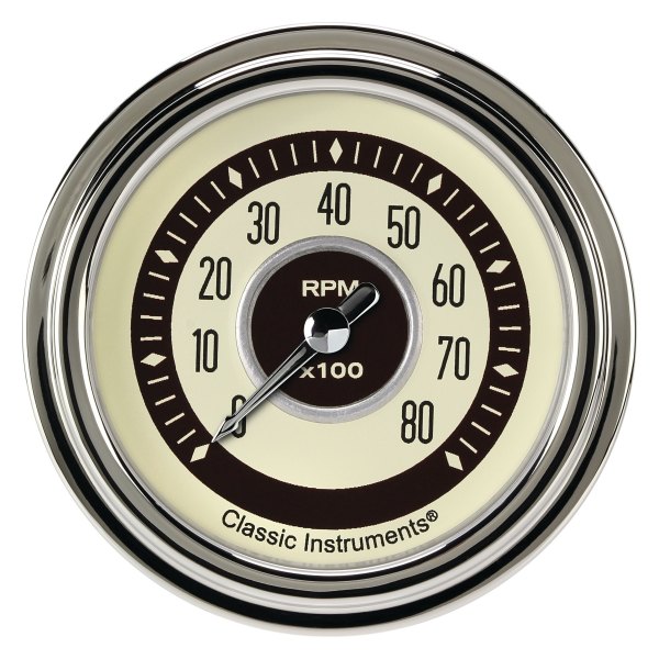 Classic Instruments® - Nostalgia VT Series 2-5/8" Tachometer, 8,000 RPM