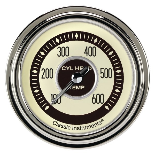 Classic Instruments® - Nostalgia VT Series 2-5/8" Cylinder Head Temperature Gauge, 100-600 F