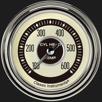 Classic Instruments® - Nostalgia VT Series 2-5/8" Cylinder Head Tempature Gauge