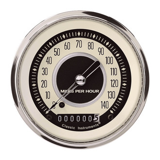 Classic Instruments® - Nostalgia VT Series 3-3/8" Speedometer, 140 MPH