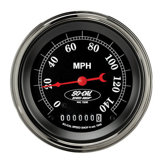 Classic Instruments® - SO-CAL Series 3-3/8" Speedometer, 140 MPH