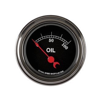 Classic Instruments® - SO-CAL Series 2-1/8" Oil Pressure Gauge, 100 psi