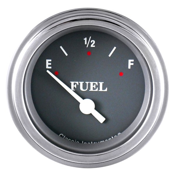 Classic Instruments® - Silver Gray Series 2-1/8" Fuel Level Gauge, 240-33