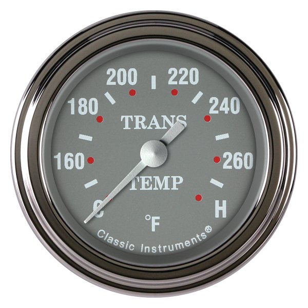 Classic Instruments® - Silver Gray Series 2-1/8" Transmission Temperature Gauge