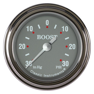 Classic Instruments® - SG Series Boost/Vacuum Gauge, -30 in Hg +30 PSI