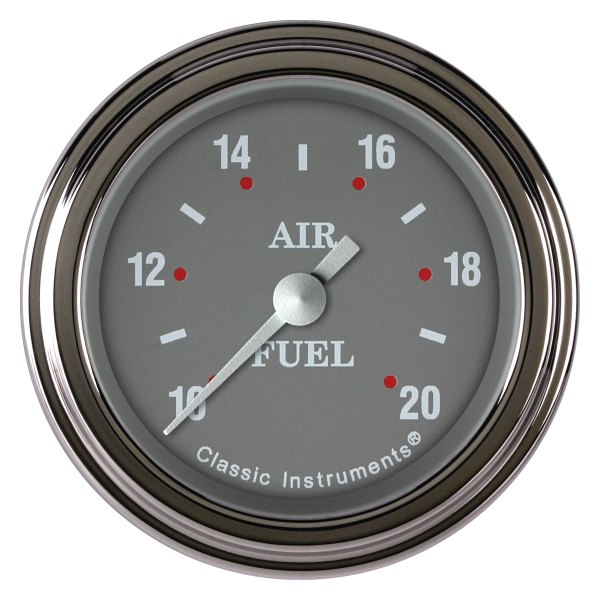 Classic Instruments® - Silver Gray Series 2-1/8" Air/Fuel Ratio Gauge