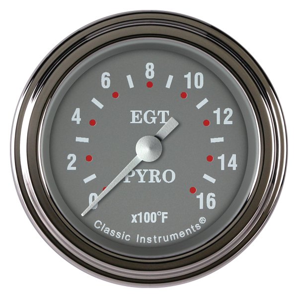 Classic Instruments® - Silver Gray Series 2-1/8" Exhaust Gas Temperature Gauge