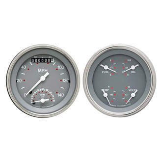 Classic Instruments® - SG Series 3-3/8" Speedtachular and Quad Gauge Set, 140 MPH, 8,000 RPM